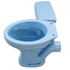 African market color Low level p trap 2 piece wc toilet