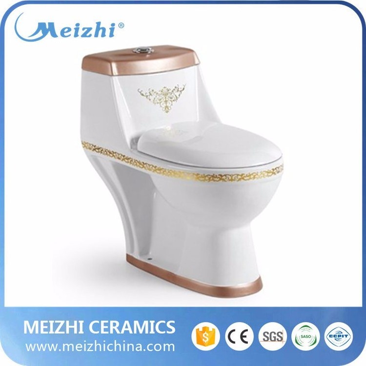 One piece coloured plastic toilet bowl for philippines market