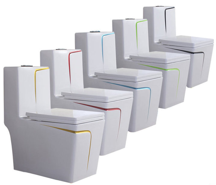 Seal brand ceramic custom color laufen rak cassette toilets