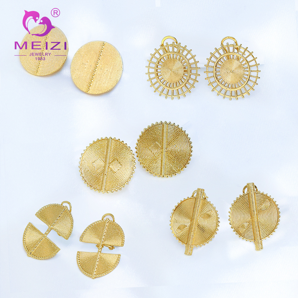 MEIZI JEWELRY Fashion Earrings Dubai Gold Jewelry Sets for Women Gold jewelry 24k Original African Earrings