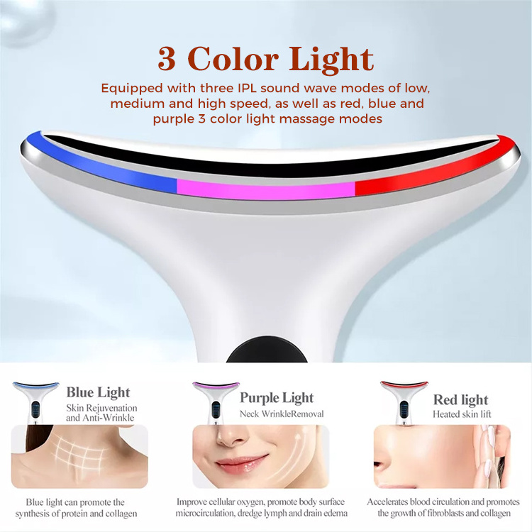 Trending Products 2023 New Arrivals Neck Lift Beauty Device Ems Facial Massage Anti Wrinkle Microcurrent Facial Toning Device