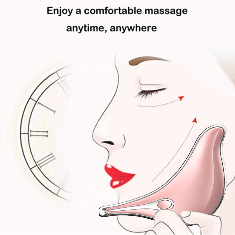 Beauty Skincare Women Lark Shape Face Slimming Device Gua Sha Facial Massage Tool Vibrating Heating Guasha Facial Tool