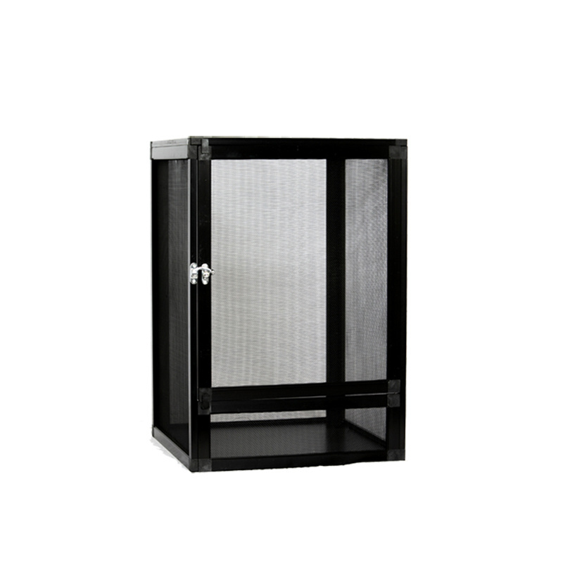 Aluminum screen cage reptile terrarium for bearded dragon and snake