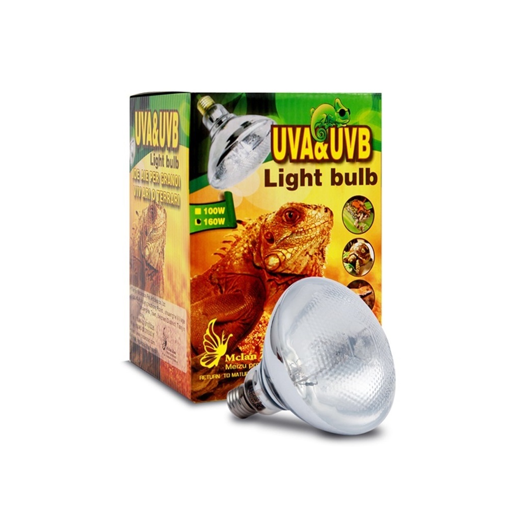 UVA UVB Full Spectrum Solar Lamp R125 100W-160W Bulb thickened glass surface