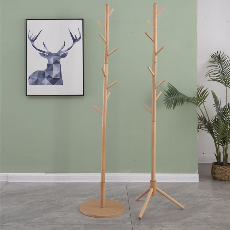 Customized Cheap Solid Wooden Hall Tree Standing Adjustable Corner Coat Rack Metal Coat Stand Shoes Rack And Coat Hanger