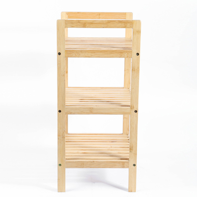 Stable And Durable 100% Natural Bamboo Shoe Rack Storage Cabinet