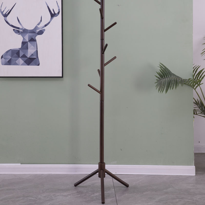 Wholesale Living Room Furniture Modern Clothes Tree Shaped Wooden Stand Coat Hanger Rack