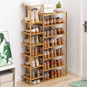 Tall wooden storage 50 pair shoe rack shelf