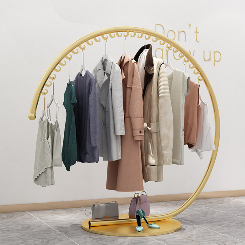 Factory Direct Storage Partition Coat Rack Stand Shelf Corner Metal Hanger Clothes Rack