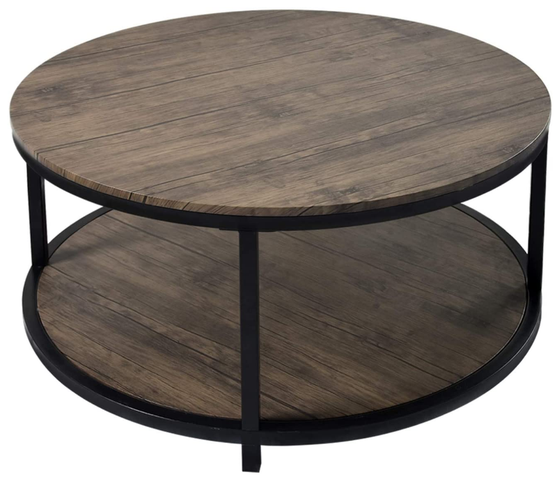 sofa modern living room mini center table 2 tire living room luxury nordic modern round wooden wood Coffee Table set