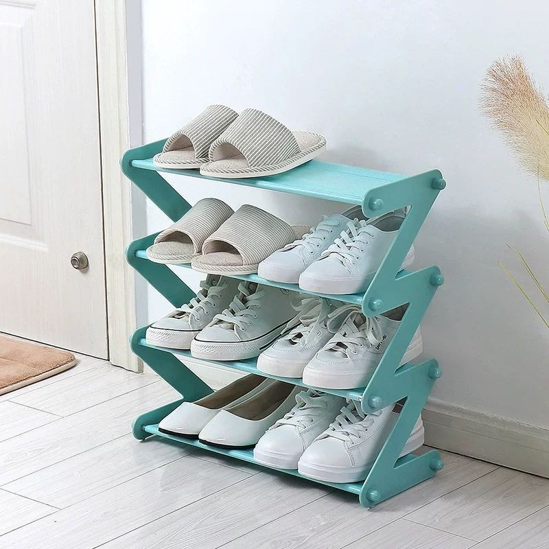 Bamboo Shoe Rack Indoor Outdoor Indoor Cabinet 4 Tier Free Standing Solid Wooden Shoe Organizer