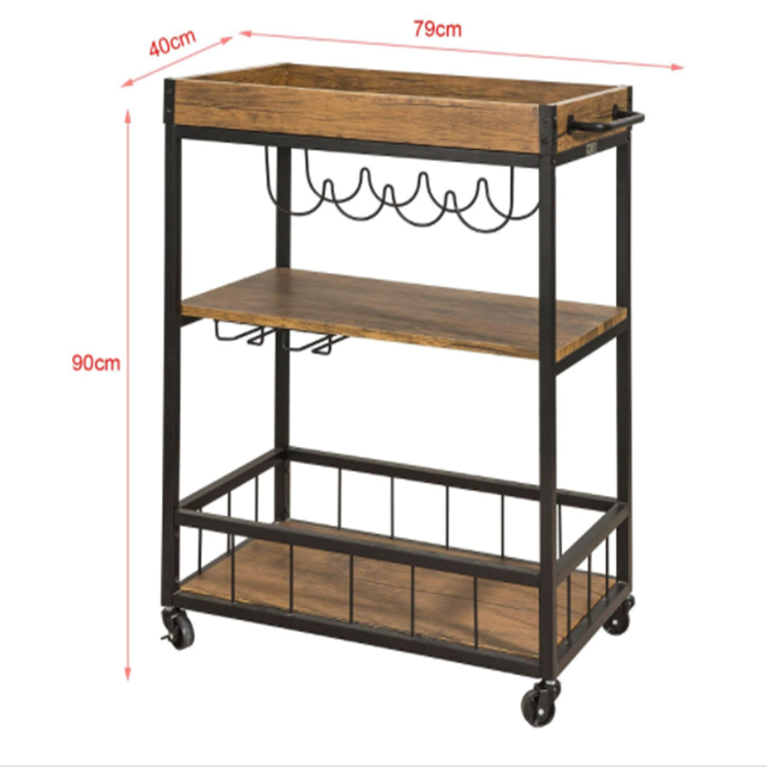 3-Tier Wire Shelving Bathroom Storage 3 Shelves Unit Metal Rack Kitchen Storage Rack With Wheels