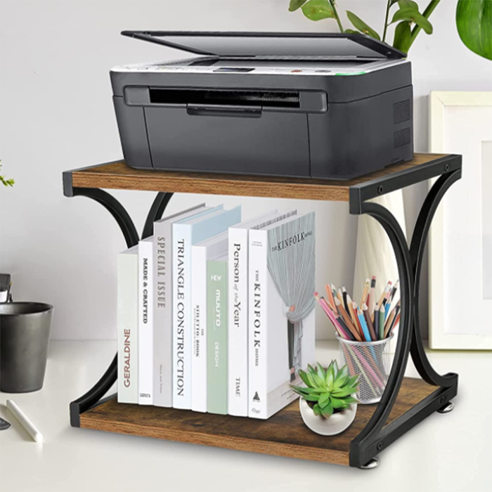 New Product Easy Assemble 2 Tiers Square Wire Shelf Metal Kitchen Storage Rack