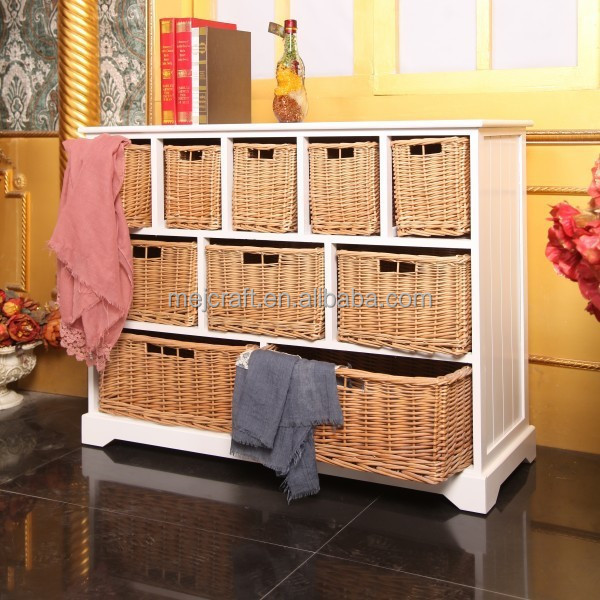 modern home storage furniture large wicker drawer wardrobe wood cabinet wicker drawer wardrobe