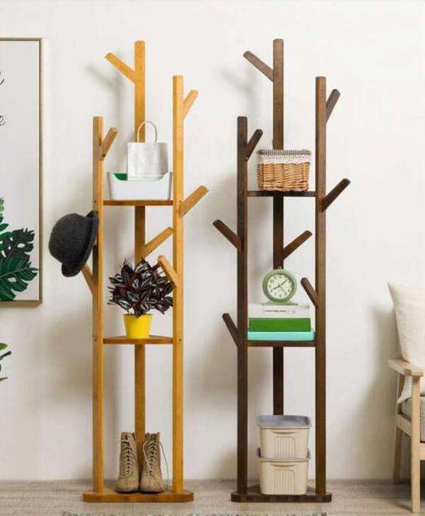 Wholesale Coat Tree Free Standing Industrial Style Coat Rack For Clothes Hats Backpacks