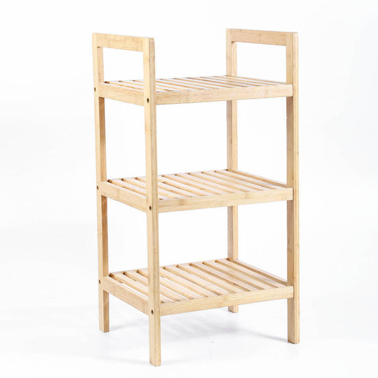 Customized Wood Shoes Rack Economical Dust-proof Shoe Cabinet Bamboo Shelf