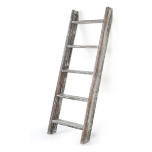 Wholesale 5 Layers Clothes Hanger Wood Ladder Towel Shelf Living Room Storage Towel Ladder