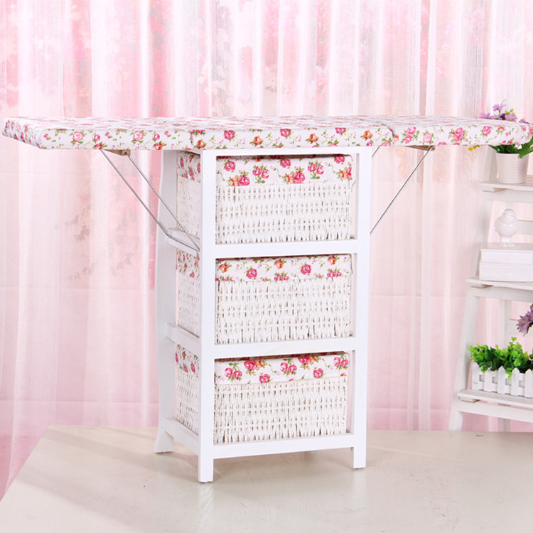 Wall mounted folding ironing boards with drawer for wholesale