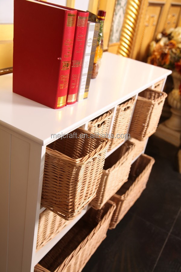 modern home storage furniture large wicker drawer wardrobe wood cabinet wicker drawer wardrobe