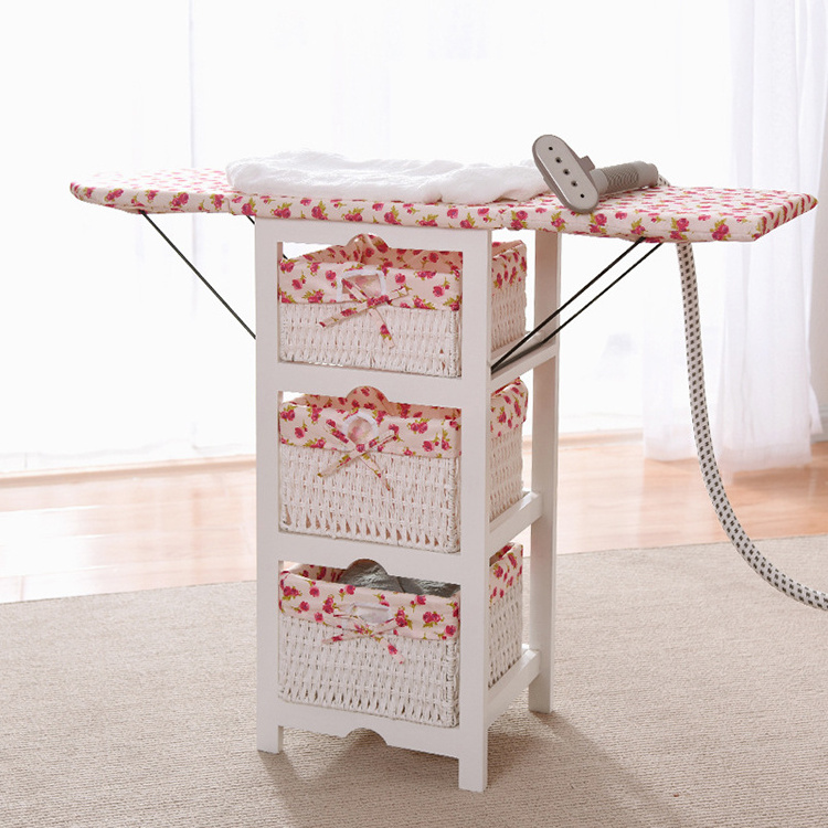 Wall mounted folding ironing boards with drawer for wholesale