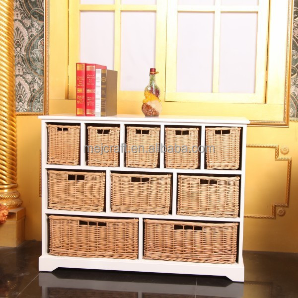 modern home storage furniture large wicker drawer wardrobe wood cabinet wicker drawer wardrobe