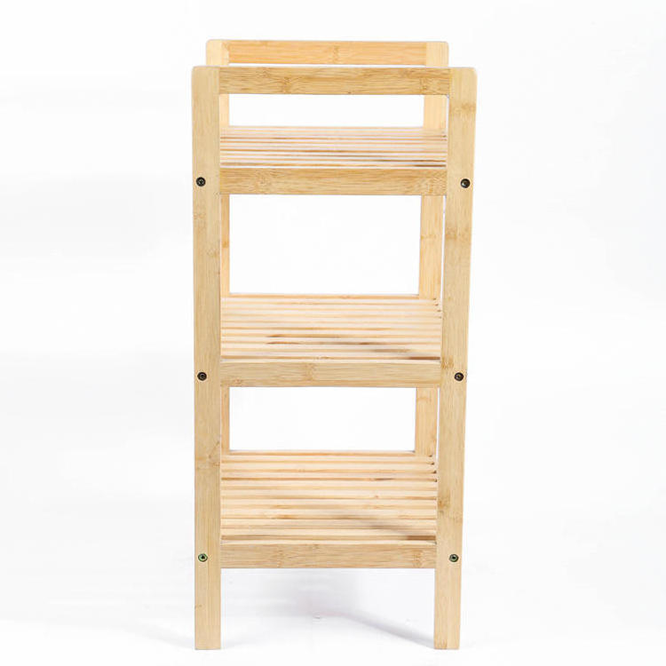 Customized Wood Shoes Rack Economical Dust-proof Shoe Cabinet Bamboo Shelf