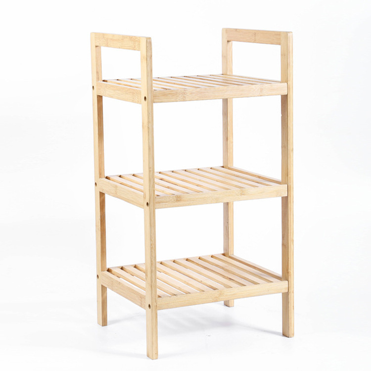 Stable And Durable 100% Natural Bamboo Shoe Rack Storage Cabinet