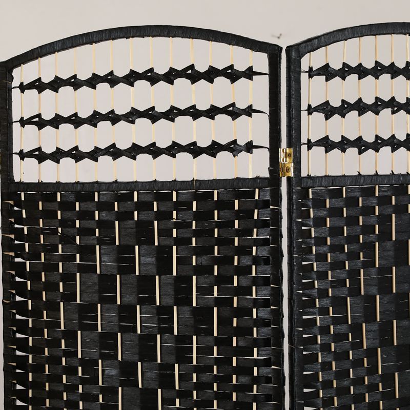 Room Divider Screen Privacy Panel - Solid Weave Hand Made Wicker Room Divider - Partition Wall Panel Privacy Furniture