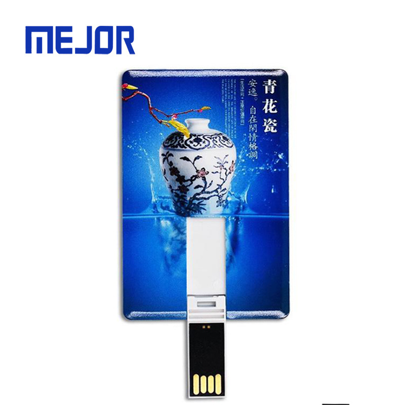 Blank white 4G business cards 8G Visa Bank Pen drive 32G flash memory disk 64G credit card usb 16g