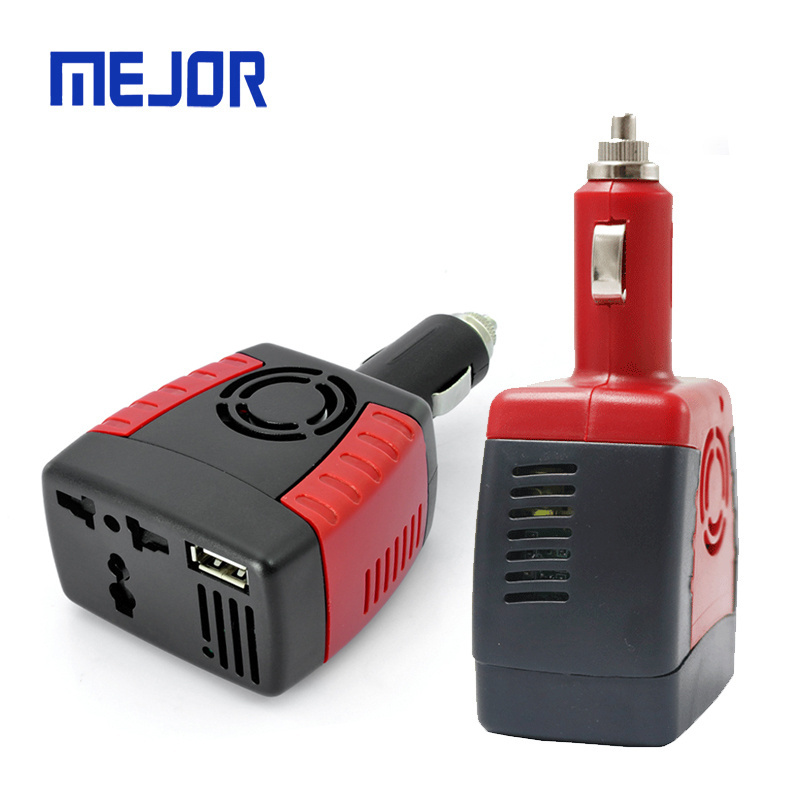 2in1 Transformer Phone Charger 12V DC to 150W AC Power converter 110V USB Adapter 2A Car Inverter