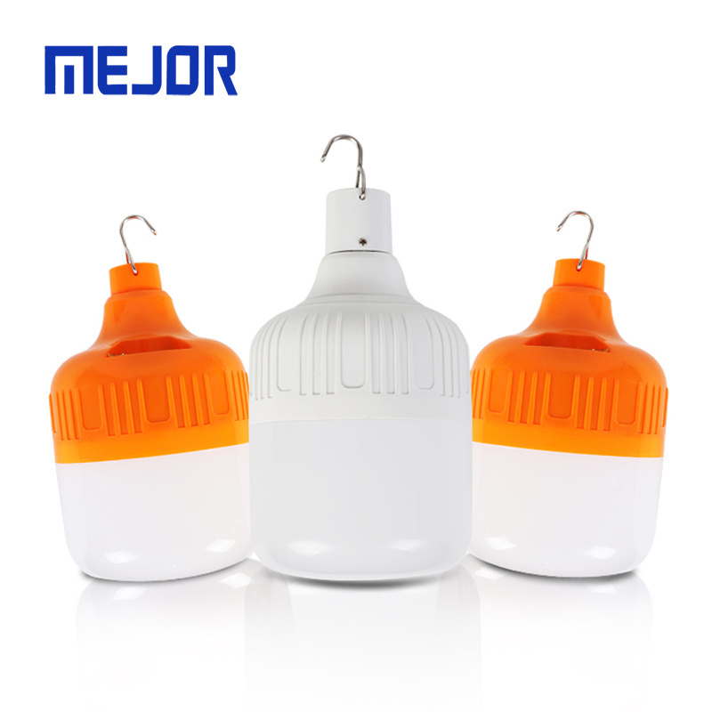 Lighting 6-8 hours night market street 30W emergency lamp 60W ball bubble usb rechargeable led bulb