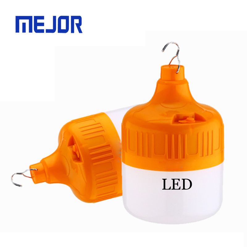 Lighting 6-8 hours night market street 30W emergency lamp 60W ball bubble usb rechargeable led bulb