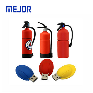 Red Gift 2G Fire Hydrant Pen drive 8G rubber annihilator flash disk 4GB Extinguisher PVC Usb