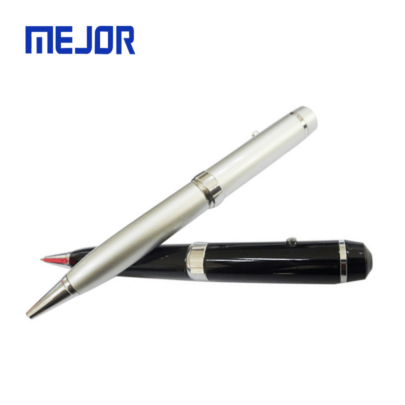 LED red lazer pointer pens 8G metal Thumb drive 128g gift Ballpoint Flash disk 16g Laser usb Pen