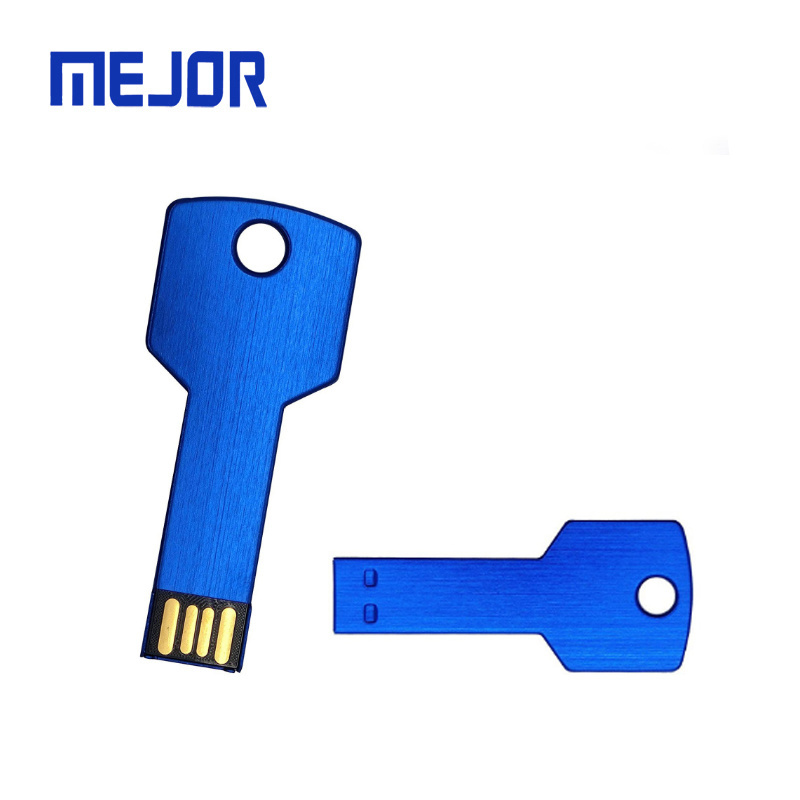 Custom aluminum Cle Usbs memory stick 16G alloy keys shape 4G pen drive gift 8G metal USB flash Key