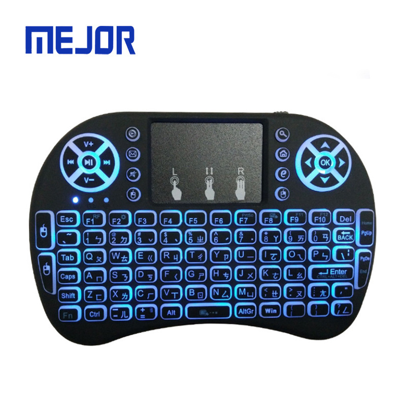 Fly touch Clavier mini Teclado multi gaming USB gadgets 2.4G RGB Led mouse wireless game keyboard