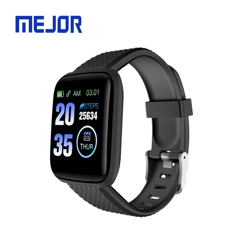 Healthy life Brazalete 119P black straps rubber sport wrist band FitPro watch 116P smart bracelet