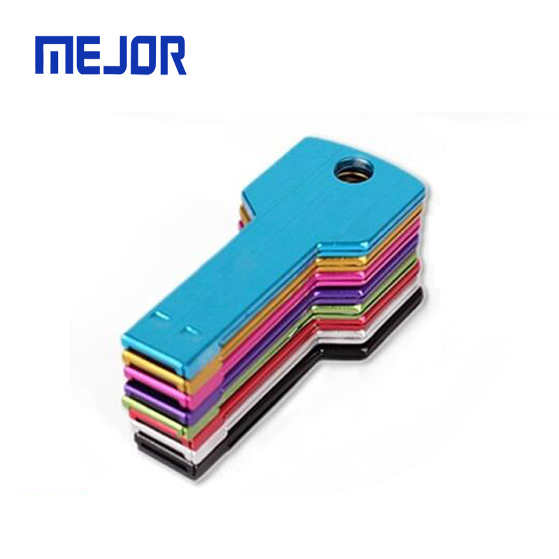 Custom aluminum Cle Usbs memory stick 16G alloy keys shape 4G pen drive gift 8G metal USB flash Key