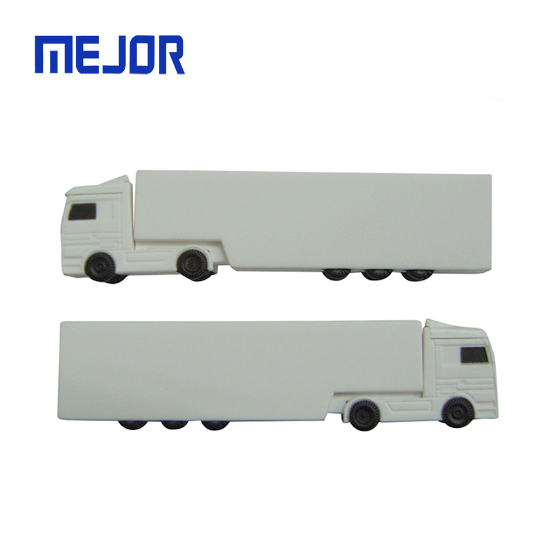 Long Trailer shape usb Pen 8GB plastic auto car 16g vehicle toy memory stick 4Gb truck USB drive