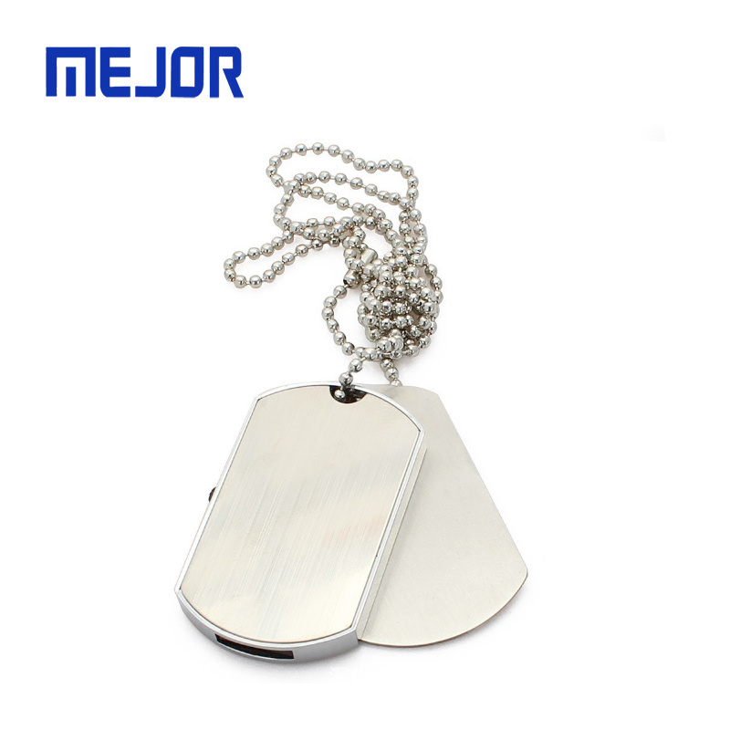 Military Necklace dog tag 8G memory stick 16g metal keychain 32G Souvenir army token Usb drive