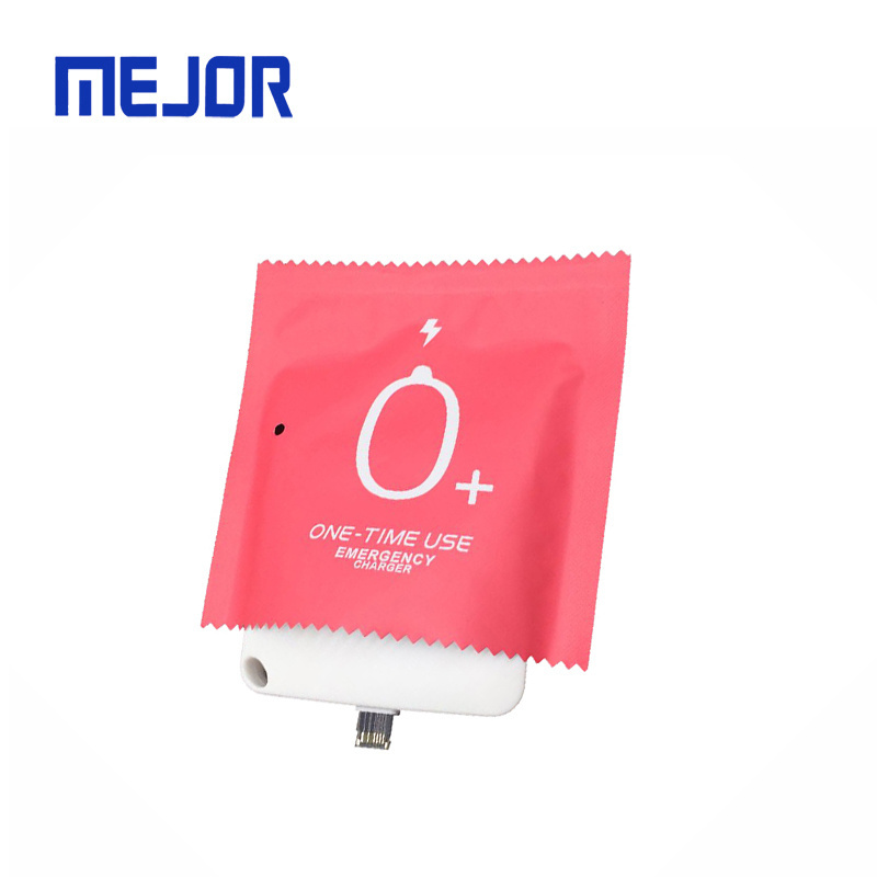 One mini Powerbank 1000mah charge Smart phone portable Power bank 1 Time Use Disposable Charger