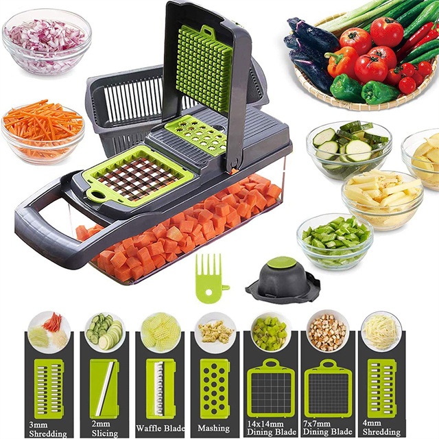 J428 Multifunctional 12 In 1 Fruits Veget Slicer Cutter Fruit And Vegetable Slicer Cutter Mandoline Kitchen Slicer Chopper