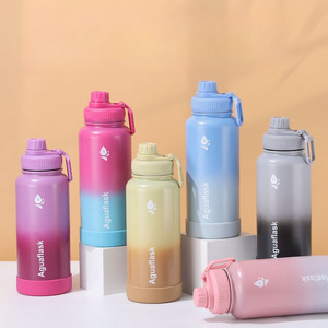 Promotion Sale 32oz Wide Mouth Stainless Steel Double Walled Vacuum Flask Thermal Insulated Sport Water Bottles With Custom Logo