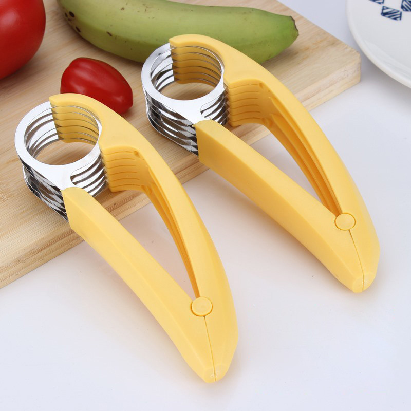 M3 Kitchen Accessories Stainless Steel Banana Slicer Chopper Fruit Cutter Cucumber Salad Vegetable Peeler