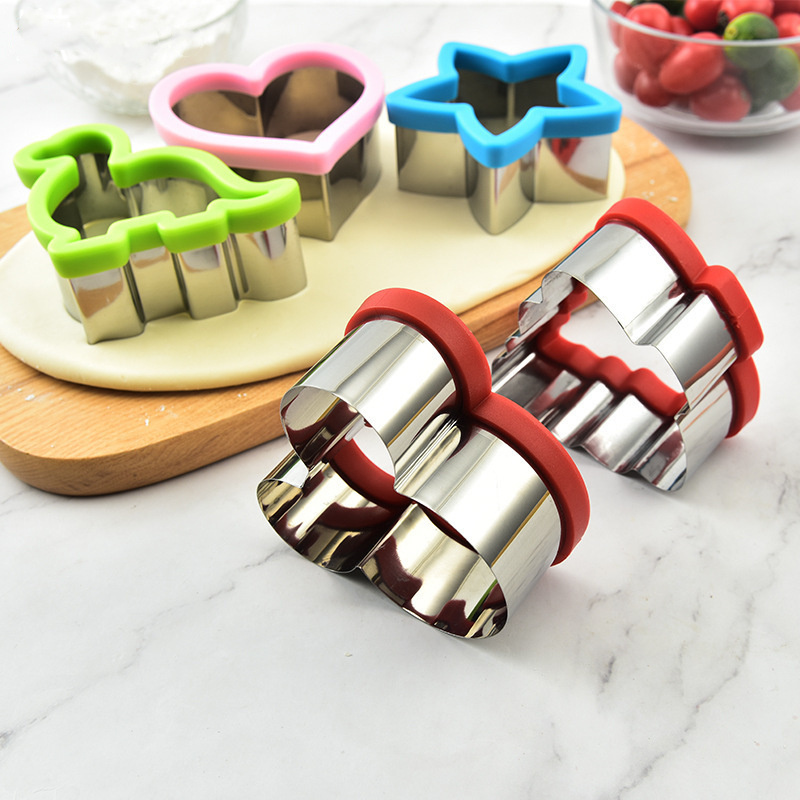 M906 DIY Cookie Cutters Vegetable cutters Stainless steel fruit vegetable sandwich cookie cutter for cake decoration suppliers