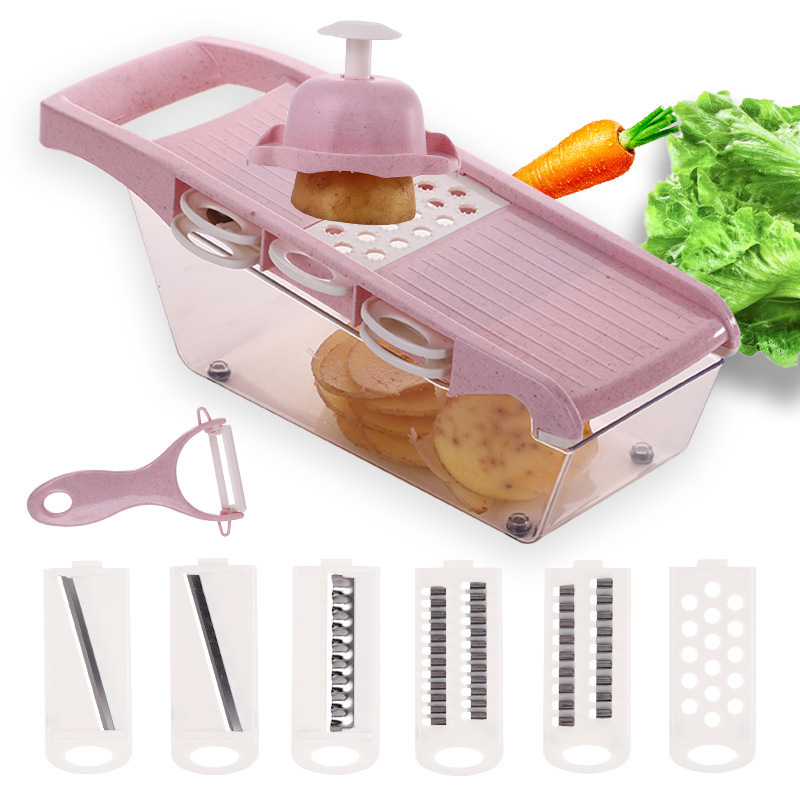 22 In 1 Hand Operated Vegetable Mandoline Slicer Manual Vegetable Cutter Chopper Slicer Fruit Potato Onion Cutter