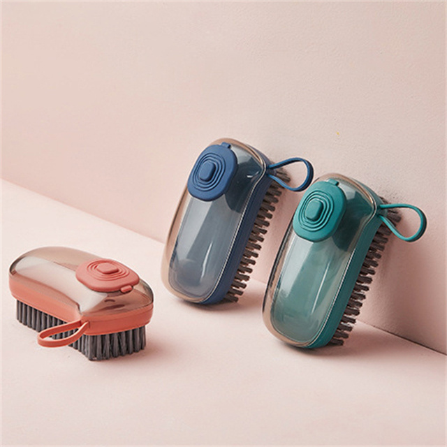 J750 Housekeep Plastic Wash Dishes Cloth Press Brushes Automatic Add Cleaner Liquid Kitchen Auto Cleanser Cleaning Shoe Brush