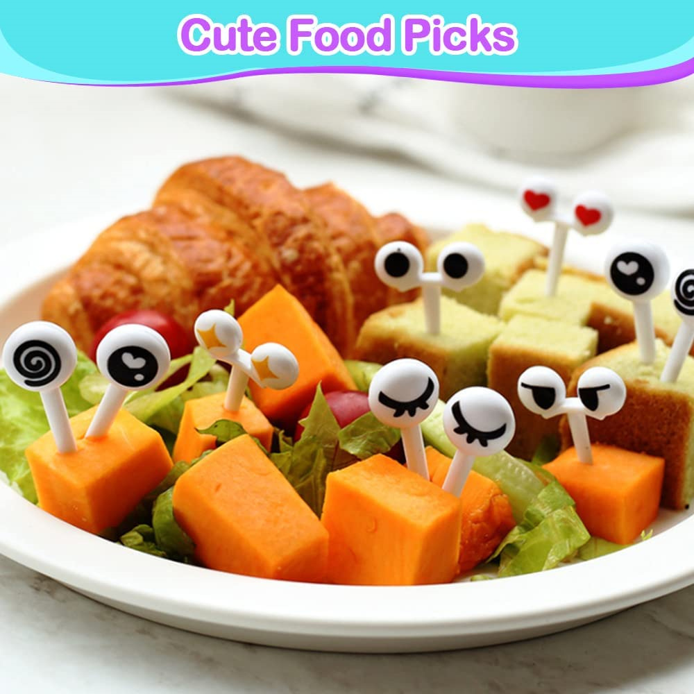 L8741 Bento Picks Customized Family Use Cute Cartoon Animal Shape Food Fruit Fork 10pcs Party Gift Mini Fork for Kids Travel