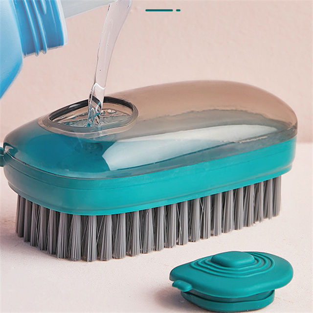 J750 Housekeep Plastic Wash Dishes Cloth Press Brushes Automatic Add Cleaner Liquid Kitchen Auto Cleanser Cleaning Shoe Brush