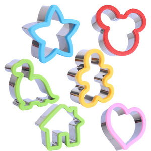 M906 DIY Cookie Cutters Vegetable cutters Stainless steel fruit vegetable sandwich cookie cutter for cake decoration suppliers